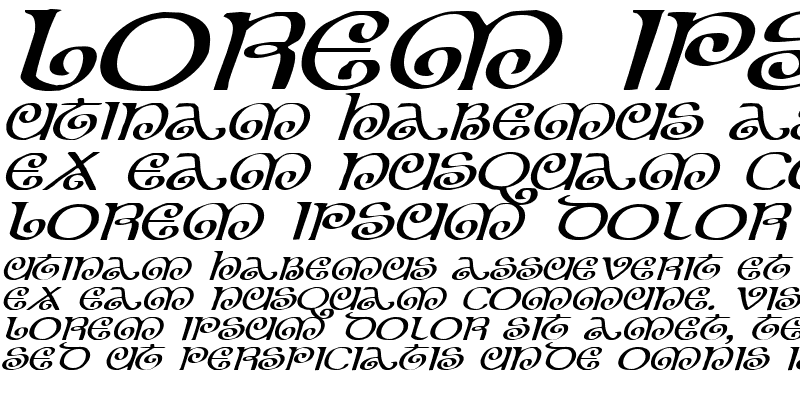 Sample of The Shire Expanded Italic