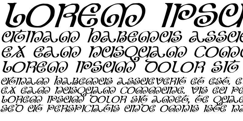 Sample of The Shire Italic