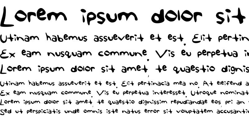 Sample of TheAngelaFont