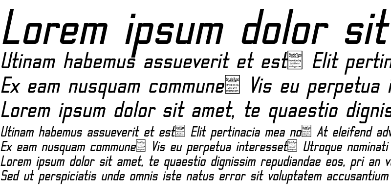 Sample of TheMatic Bold Italic
