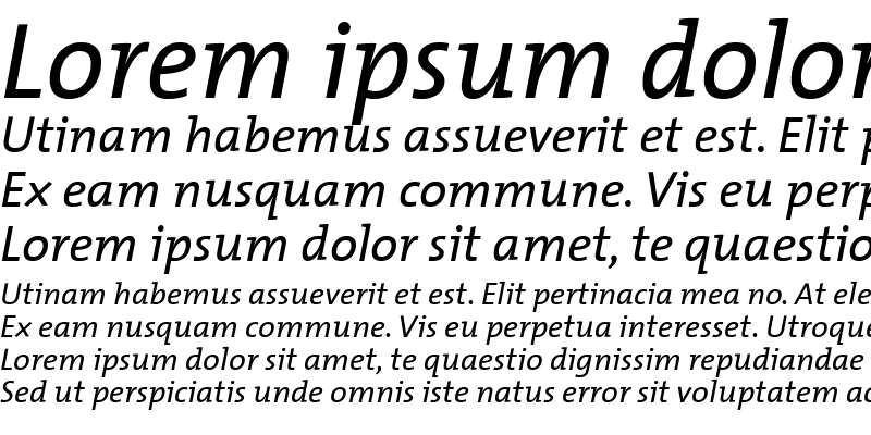 Sample of TheMix Italic