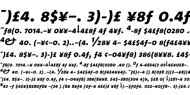 Sample of TheMixBold Roman Italic