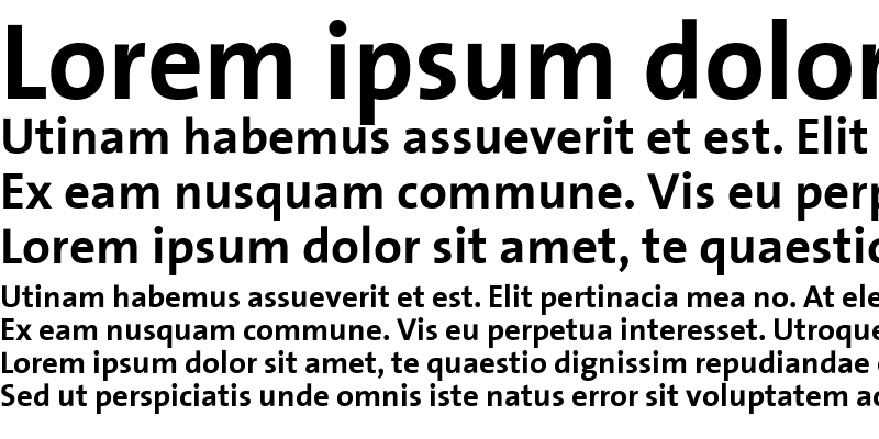 Sample of TheSans Bold