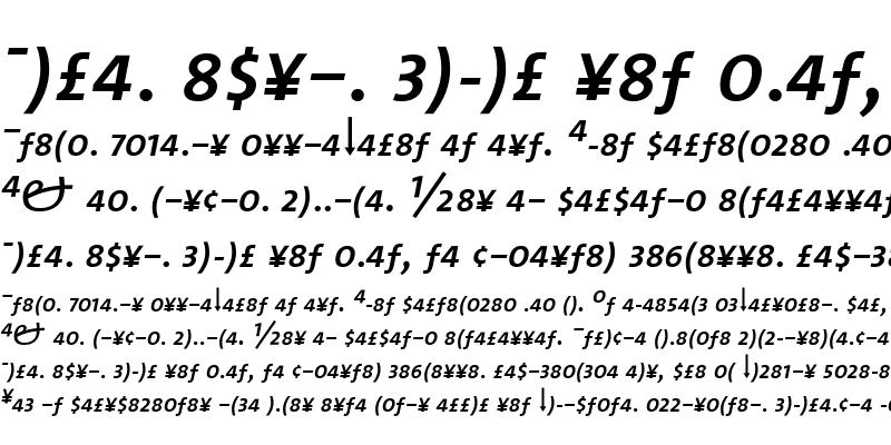 Sample of TheSans Regular Italic