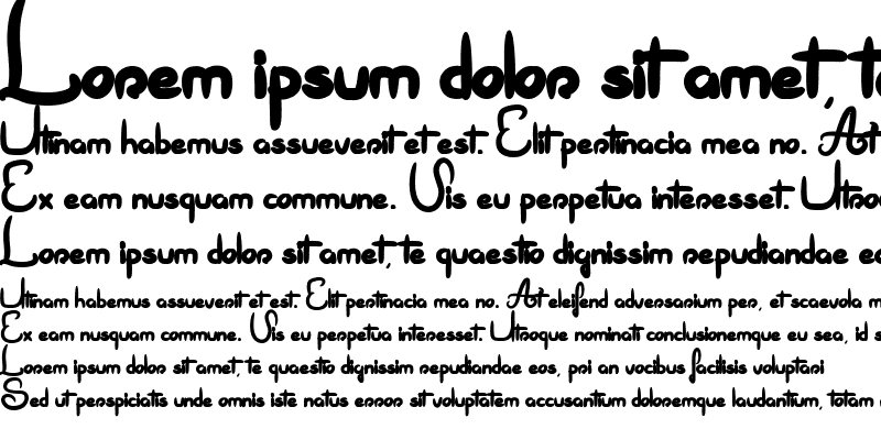 Sample of This is not a font Regular
