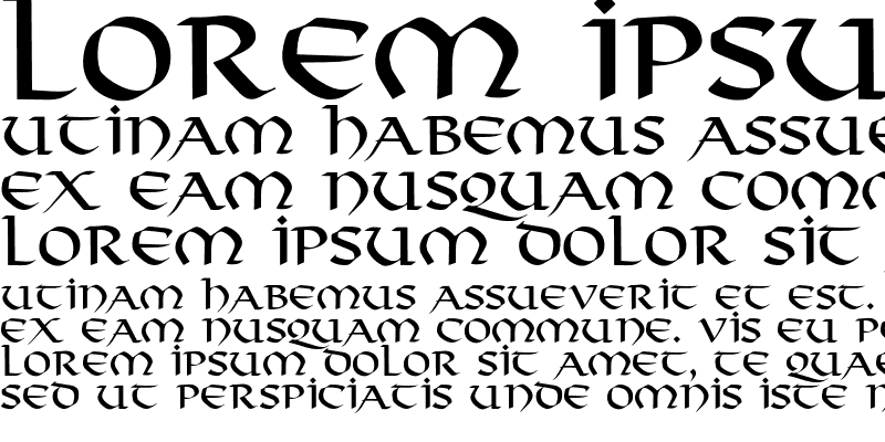 Sample of Thor Font