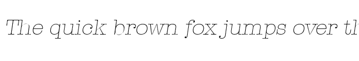 Preview of ThorBecker-ExtraLight Italic