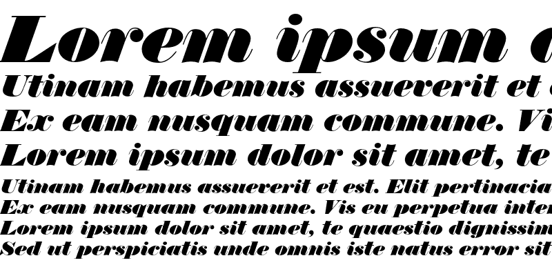 Sample of ThorowgoodEF Regular Italic