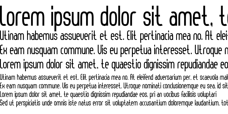 Sample of Thorup Sans Bold