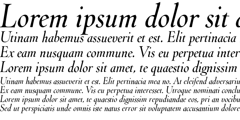 Sample of ThrohandInk Italic