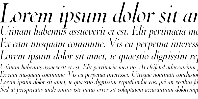 Sample of ThrohandPen Italic
