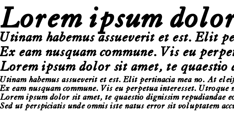 Sample of TiascoOSSSK Bold Italic