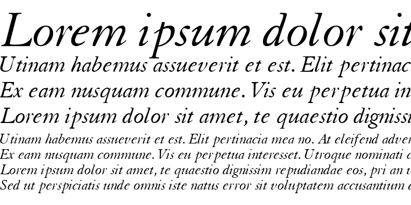 Sample of TiascoOSSSK Italic