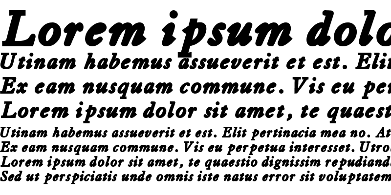 Sample of TiascoSSK Bold Italic