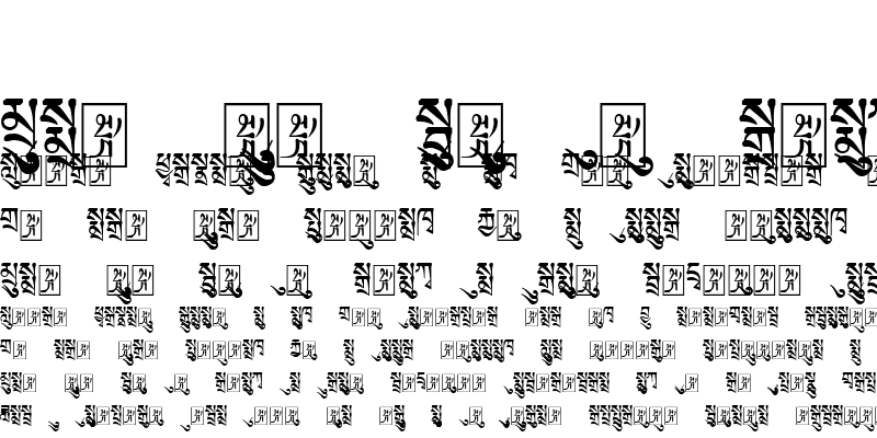 Sample of TibetanMachineWeb1 Regular