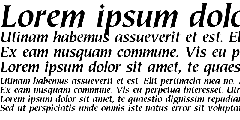 Sample of Tiepolo Bold Italic