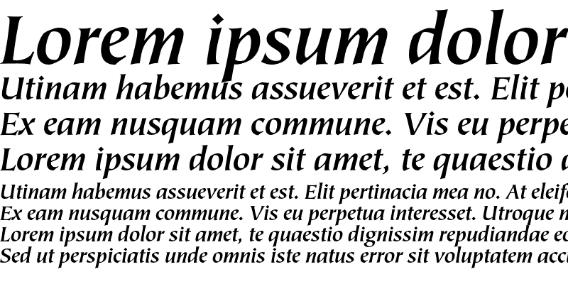 Sample of TiepoloEF Bold Italic