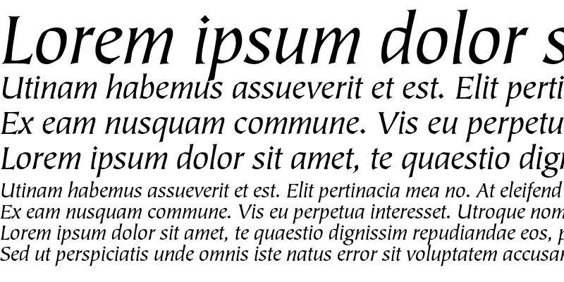 Sample of TiepoloEF Book Italic