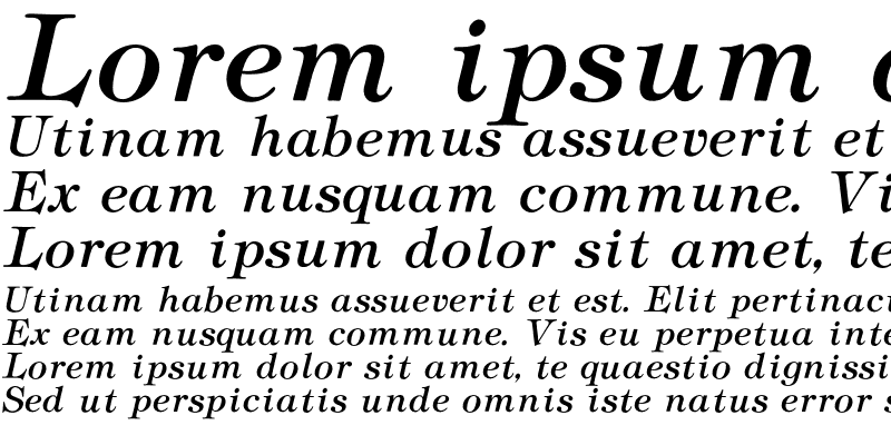 Sample of Tiffany Medium Italic