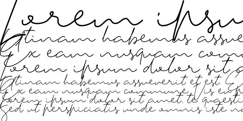 Sample of Tiffany Script Regular