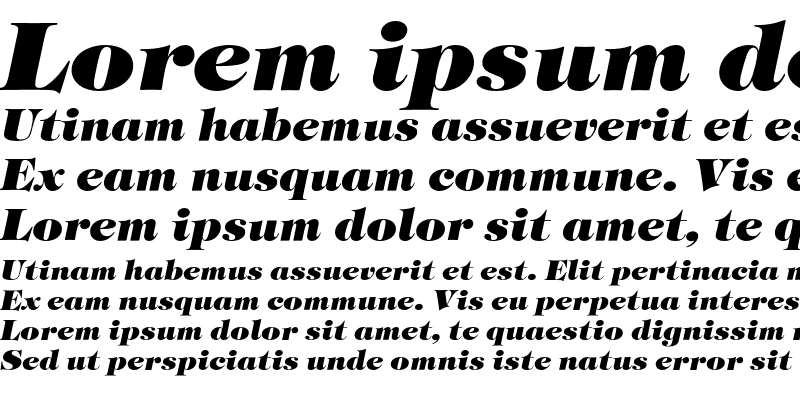 Sample of TiffanyEF-HeavyItalic