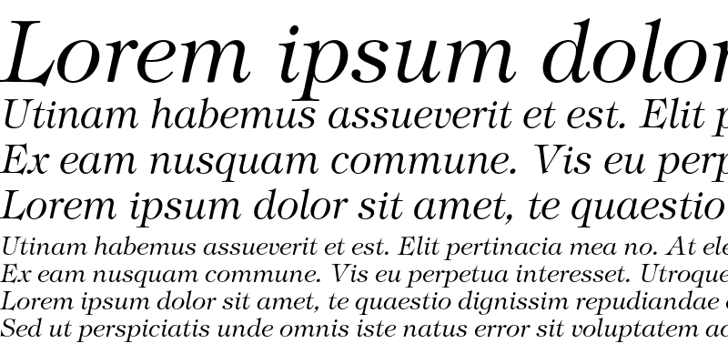 Sample of TiffanyEF-LightItalic