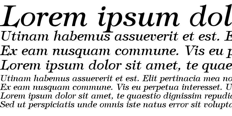 Sample of Tiffey Italic