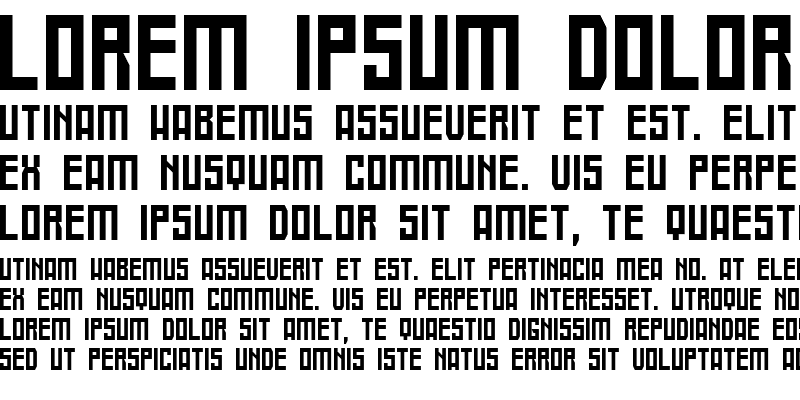 Sample of Tigre Regular