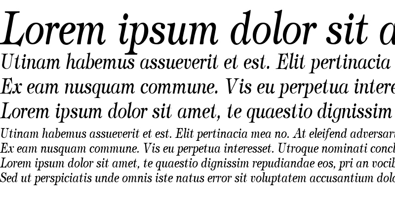 Sample of TimbrelCondensed Italic