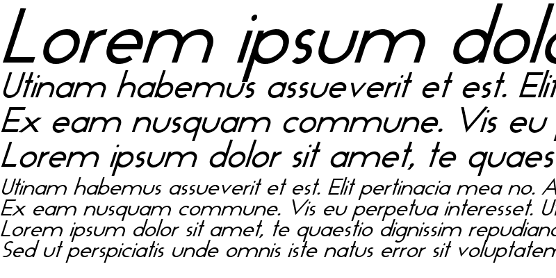 Sample of Time 1 Italic