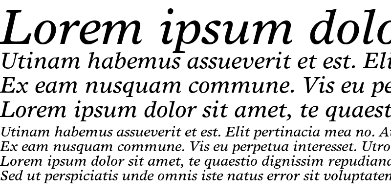 Sample of Times Europa Italic