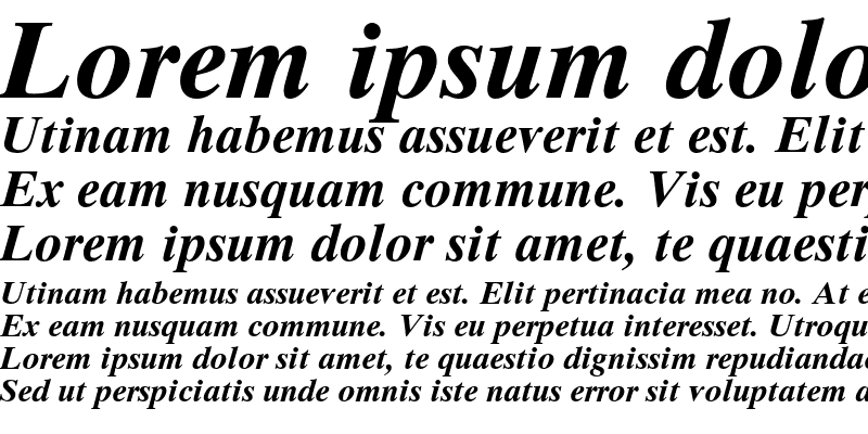 Sample of Times Ten Cyrillic Bold Inclined