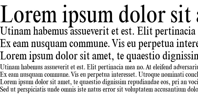 Sample of TimesNewRomanMT-Condensed Roman