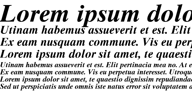 Sample of TimesTen RomanOsF Bold Italic