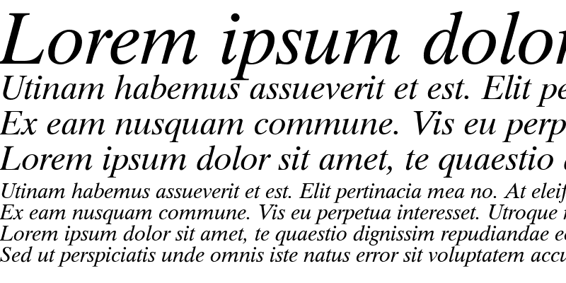 Sample of TimokB Italic