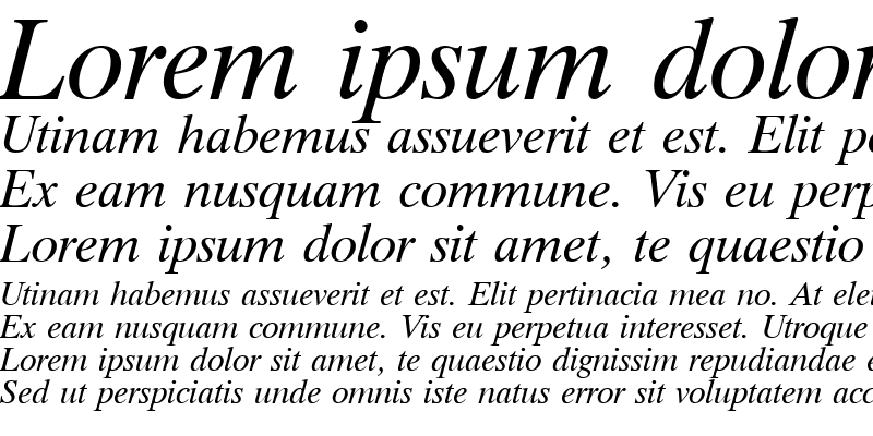 Sample of TimokU Italic