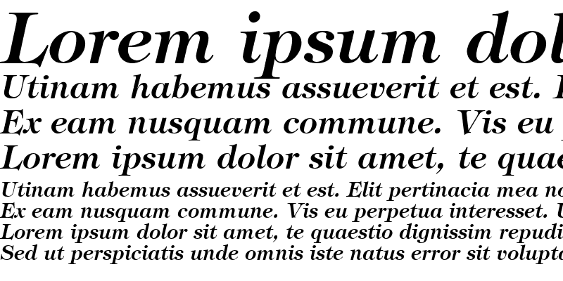 Sample of Timpani Bold Italic