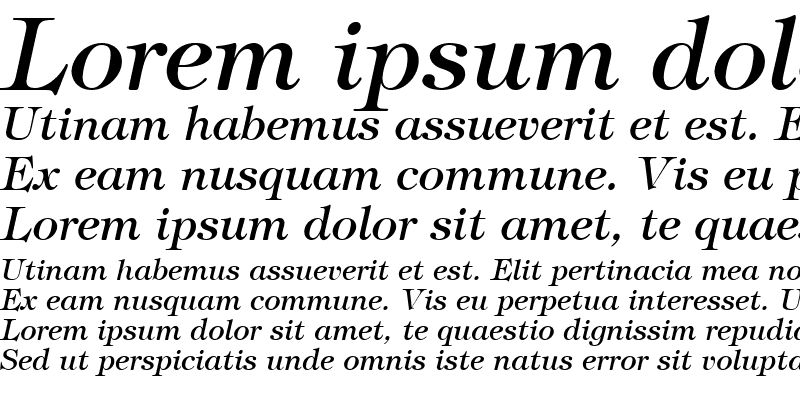 Sample of Timpani Italic