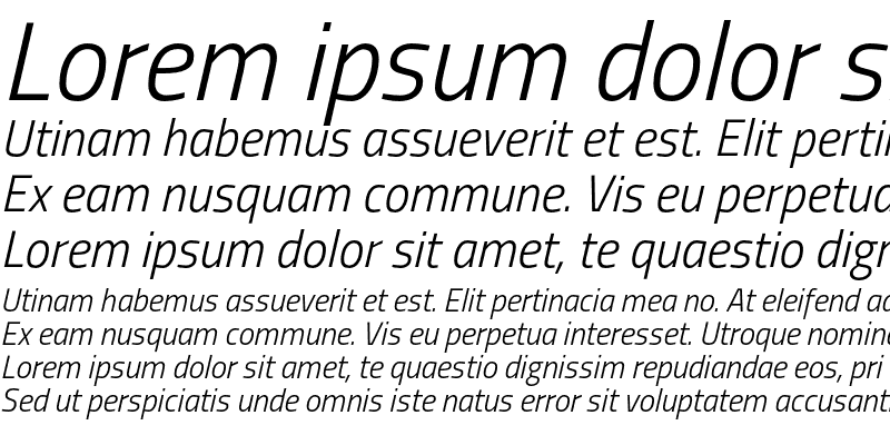 Sample of Titillium Light Italic