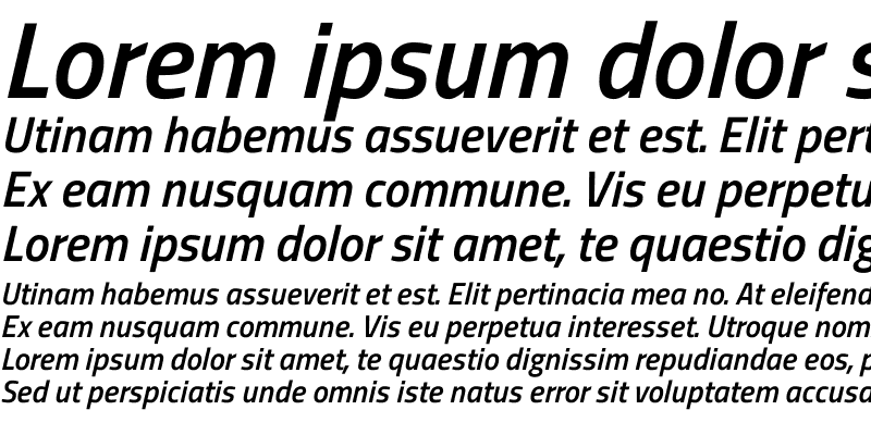 Sample of Titillium Web SemiBold Italic