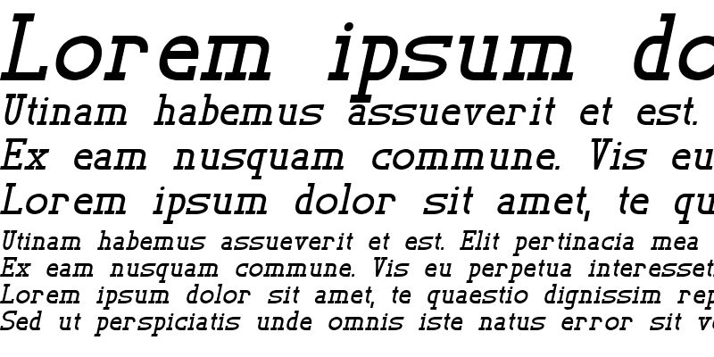 Sample of TL Serif Bold Italic