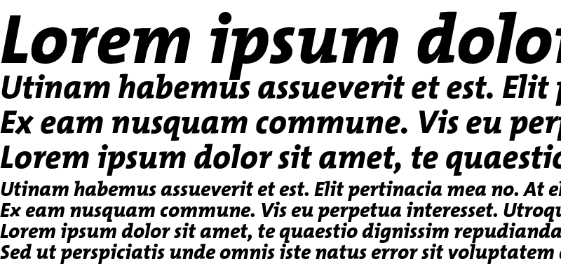 Sample of TMixExtraBold Italic