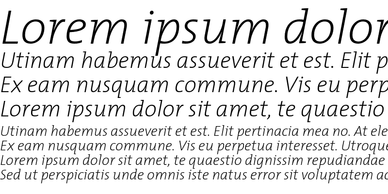 Sample of TMixExtraLight Italic