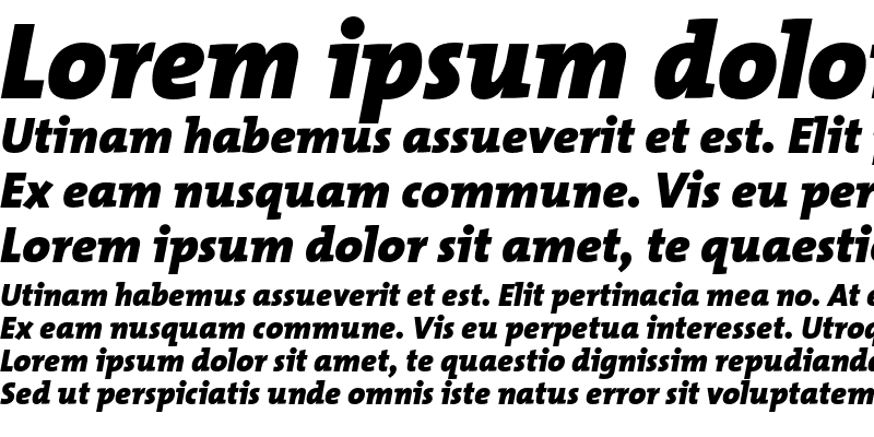 Sample of TMixHeavy Italic