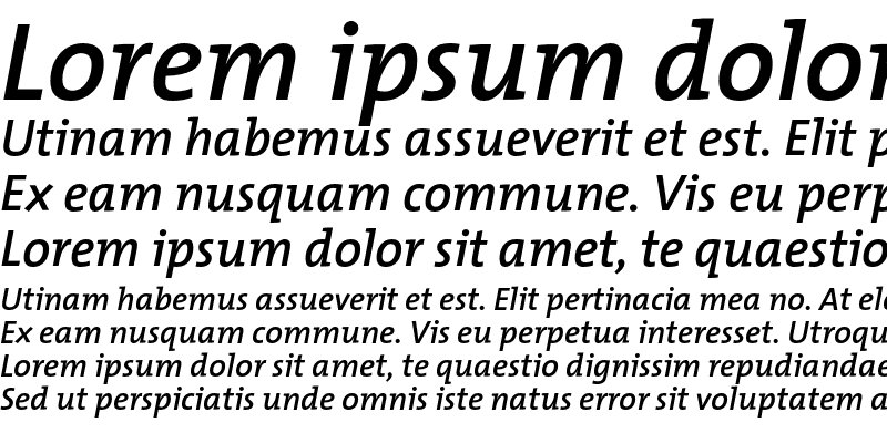 Sample of TMixSemiBold Italic