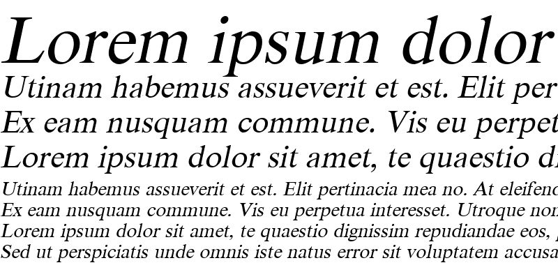 Sample of TmsGk Italic