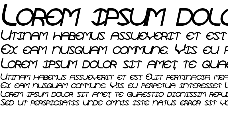 Sample of TocopillaSCapsSSK Italic