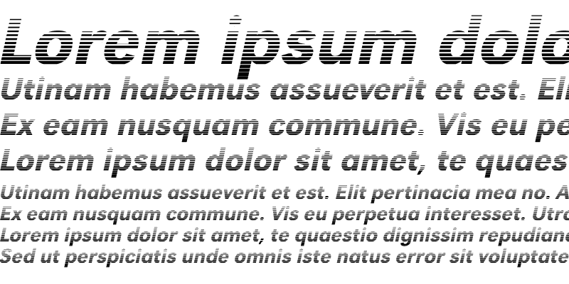 Sample of TomBeckerGradient-Medium Italic