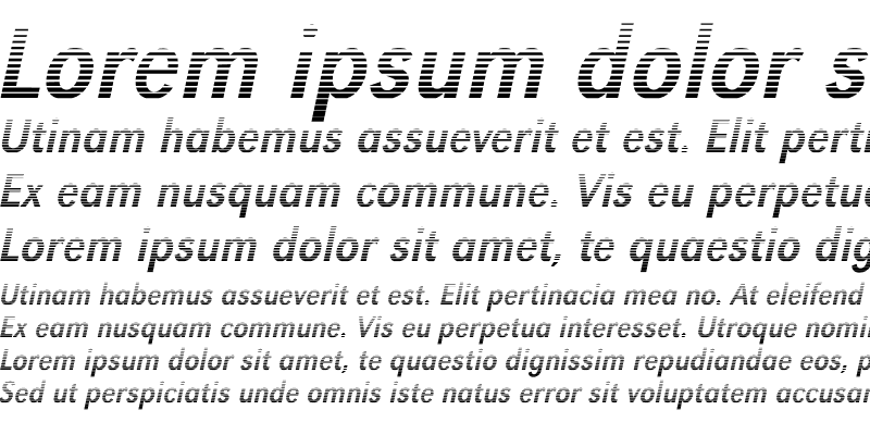 Sample of TomBeckerGradientN Italic