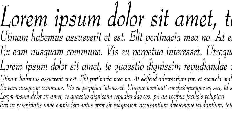 Sample of TopHatCondensed Italic